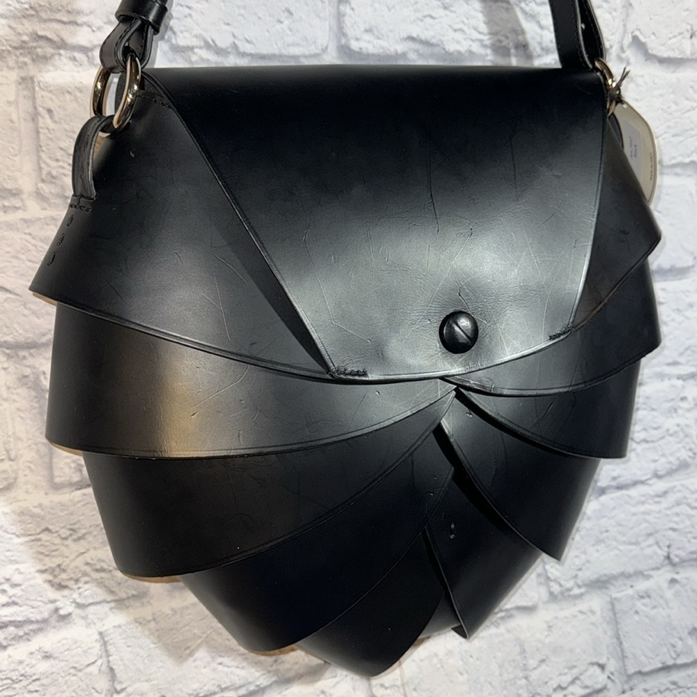 Boldrini Selleria Black Carmen Shoulder Bag Opera Collection Large Luxury Purse - Picture 9 of 15